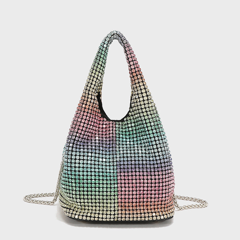 Women's Dinner Fashion Chain Diamond Full Portable Bags