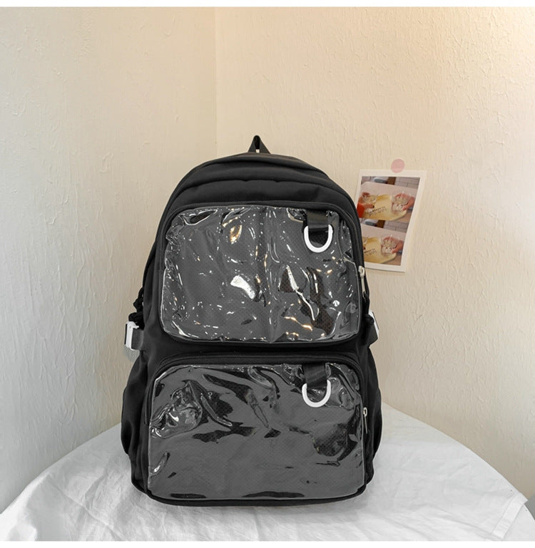 Large Capacity Transparent Korean Style Mori College Primary Secondary Decorative Backpacks