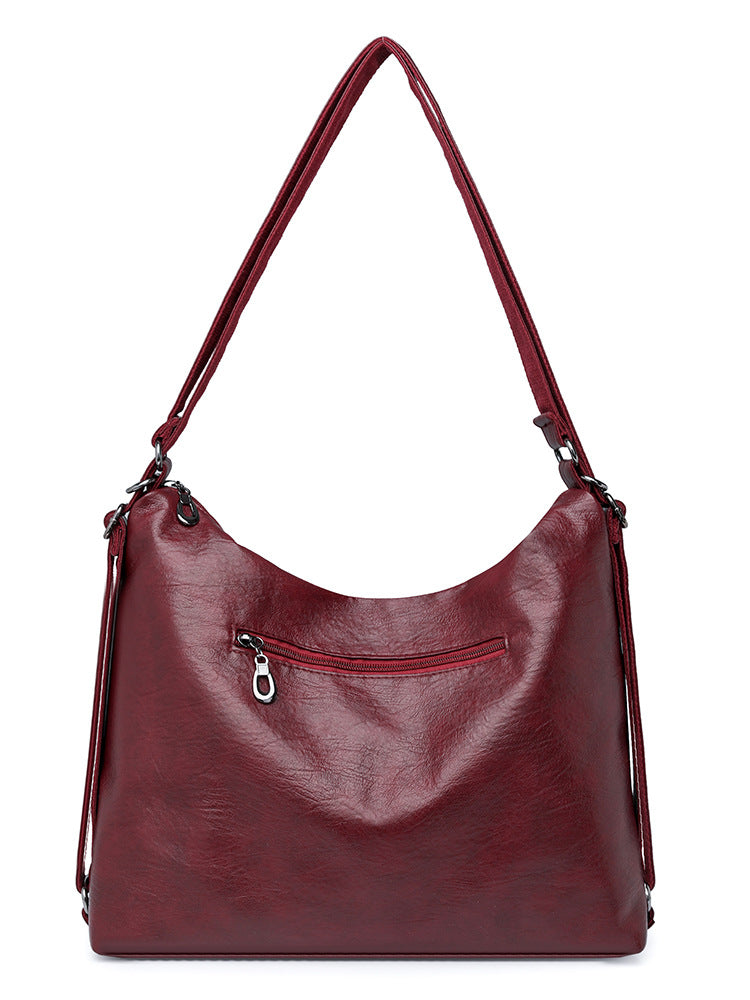 Women's Large Capacity Retro Soft Leather Fashion Shoulder Bags