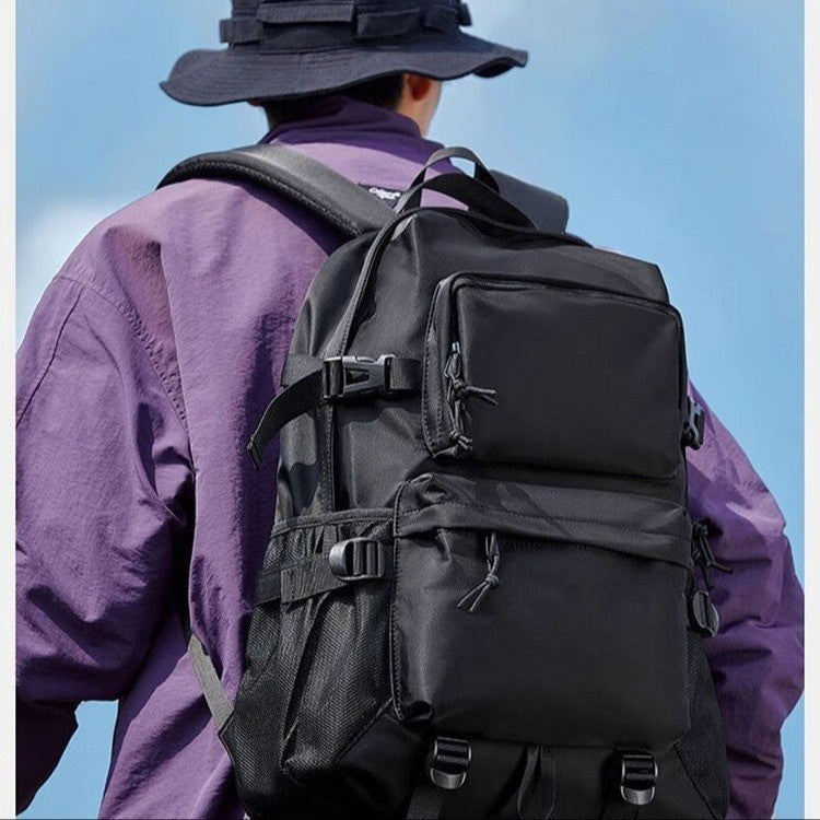 Simple Trendy Textured Large Capacity Western Backpacks