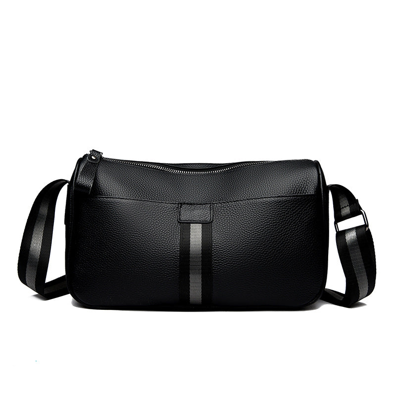 Men's First Layer Cowhide Large Capacity Leisure Shoulder Bags