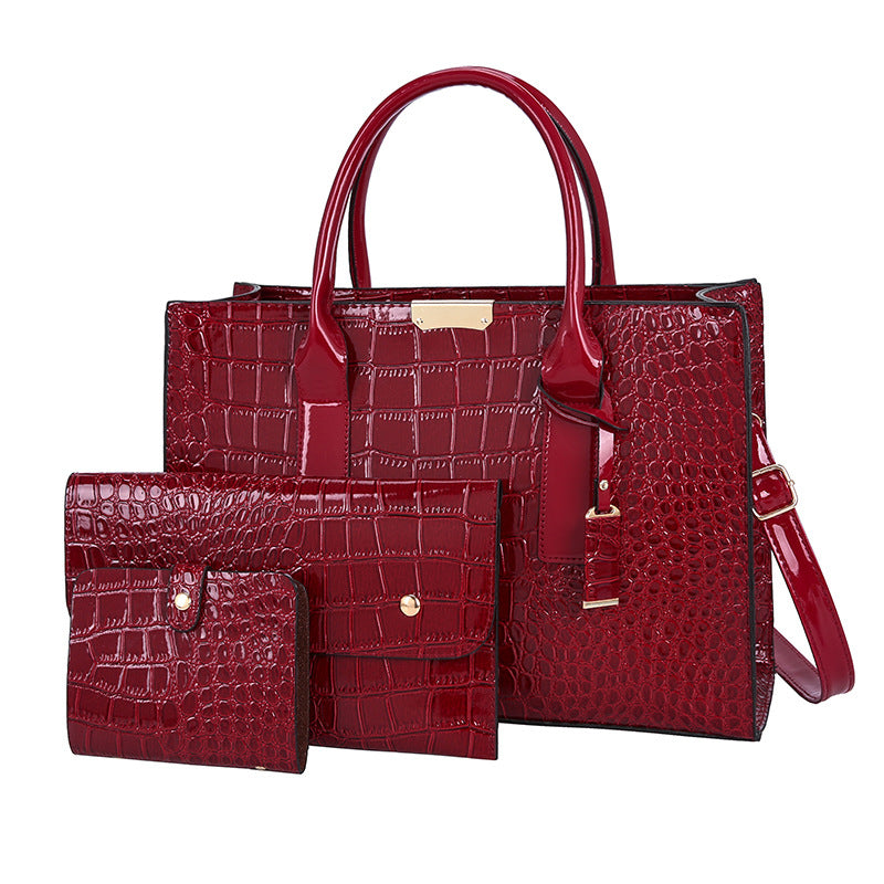 Women's Pattern Chain Trendy Unique Dog Teeth Tote Bags