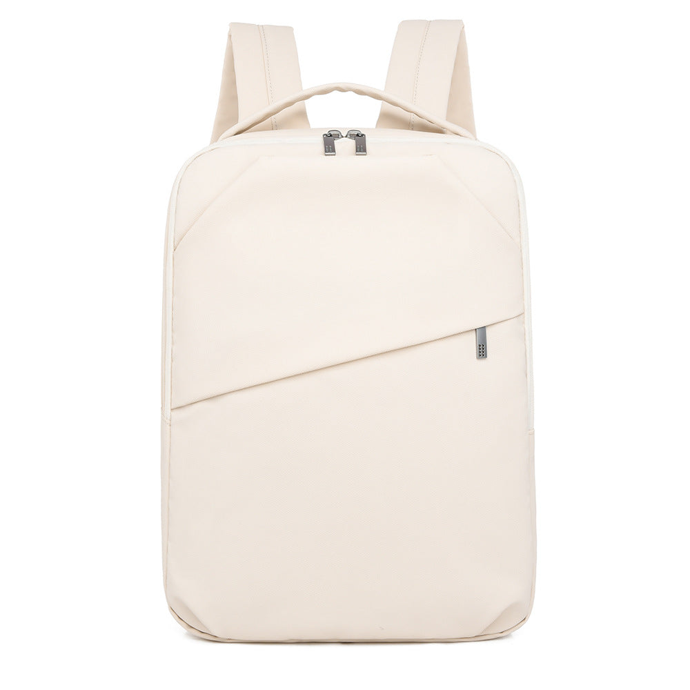 Women's Waterproof Derm Solid Color Commuter Business Backpack