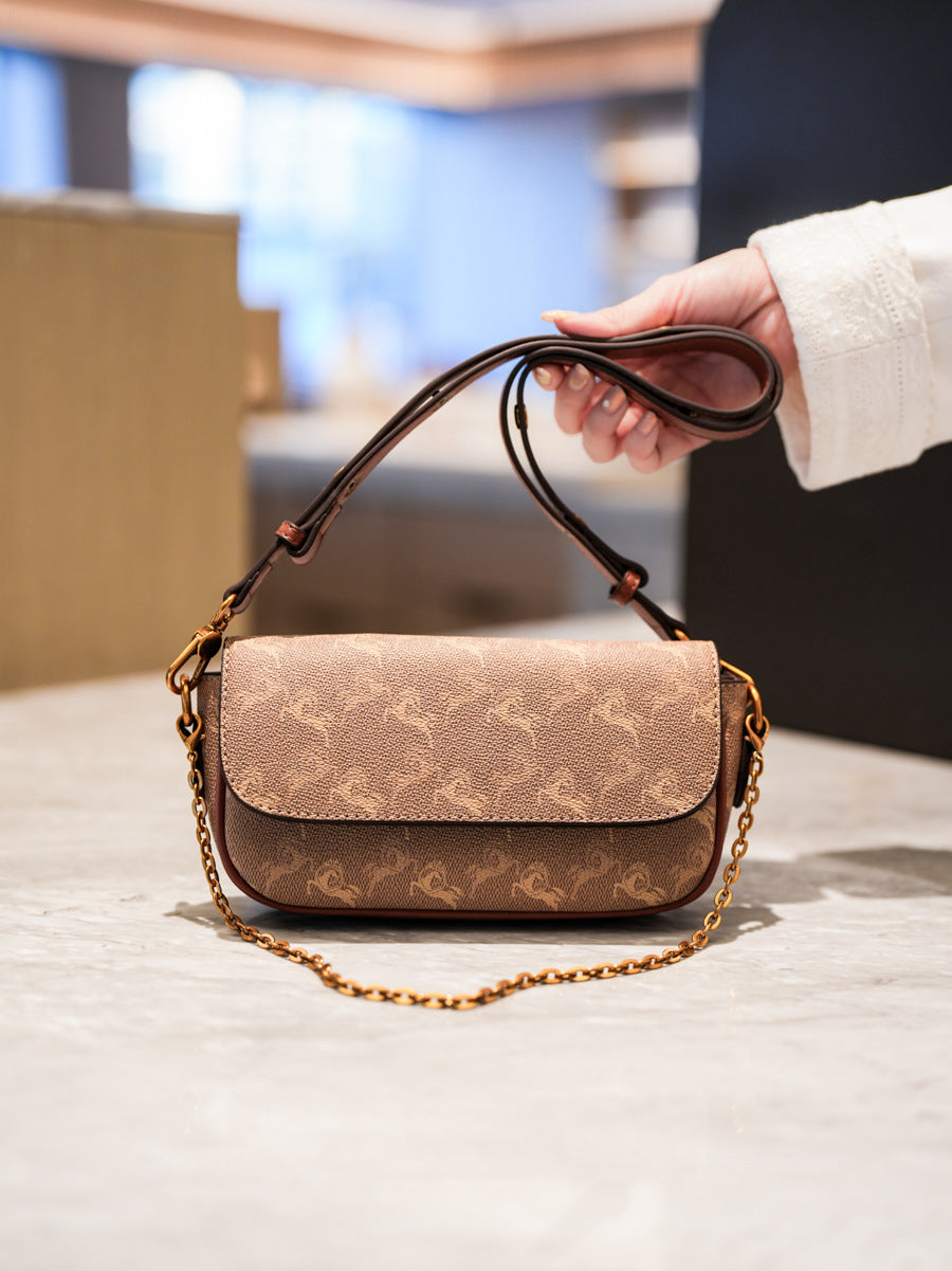 Women's Advanced Texture Trendy Home Underarm Chain Women's Messenger Bag