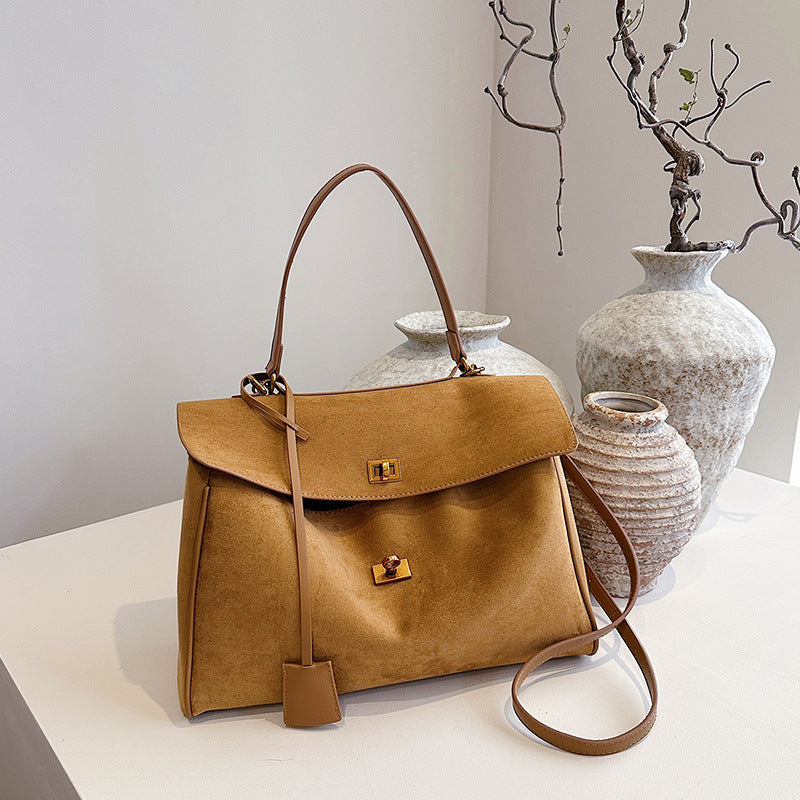 Fashion Women's Suede Commuter Autumn High-grade Tote Bag
