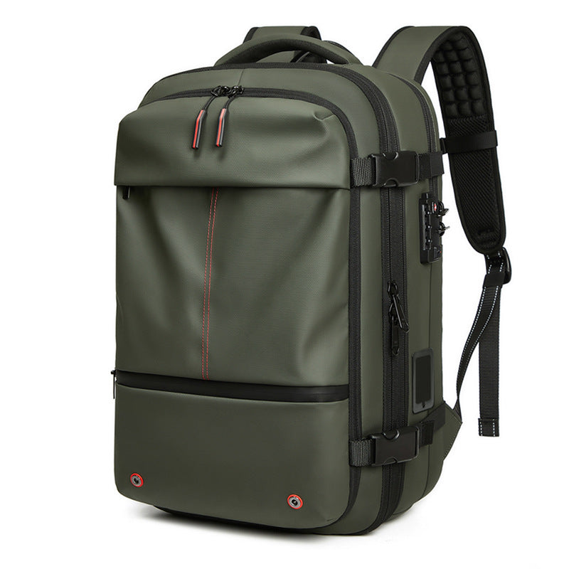 Men's Vacuum Packaging Compression Large Capacity Computer Backpacks