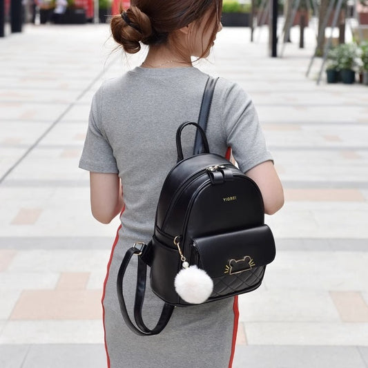 Durable Pretty Female Fashion Shopping Cartoon Leisure Backpack