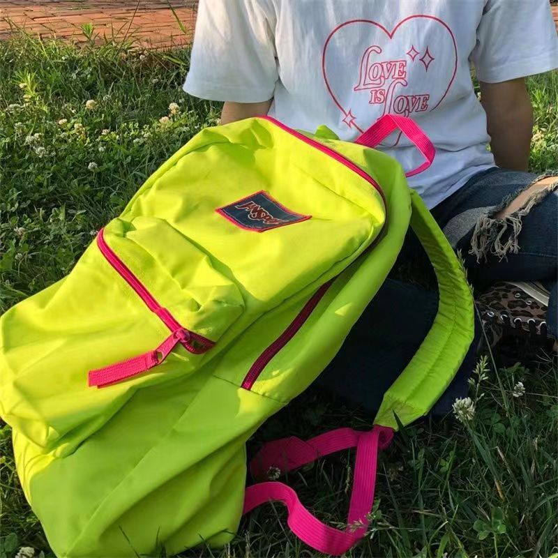 Women's & Men's Computer Minimalist Solid Color Campus Waterproof Large Leisure Backpack