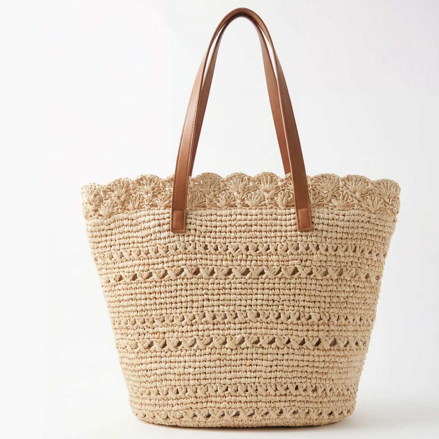 Women's Seaside Hand-woven Large Capacity Totes Vacation Beach Vegetable Tote Bag