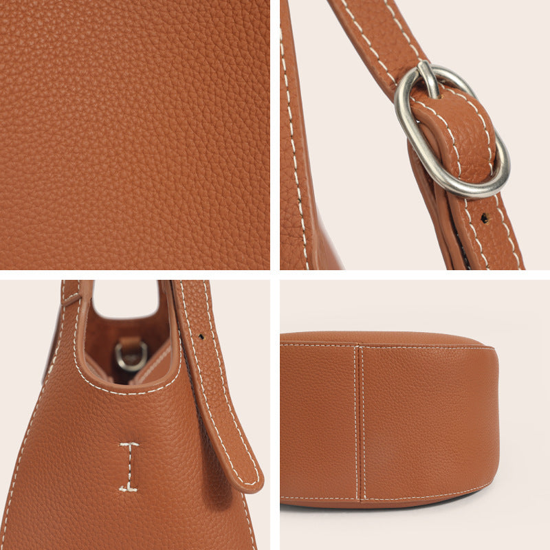 Women's Genuine Leather High-grade First Layer Cowhide Women's Handbag