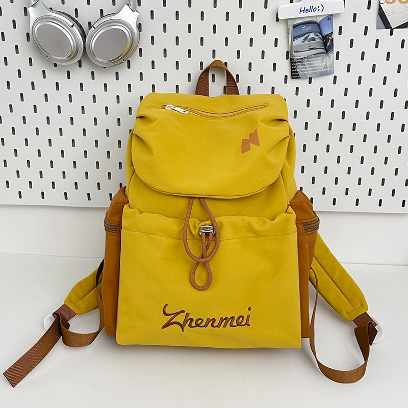 Women's Solid Color Simple Drawstring Out Bags