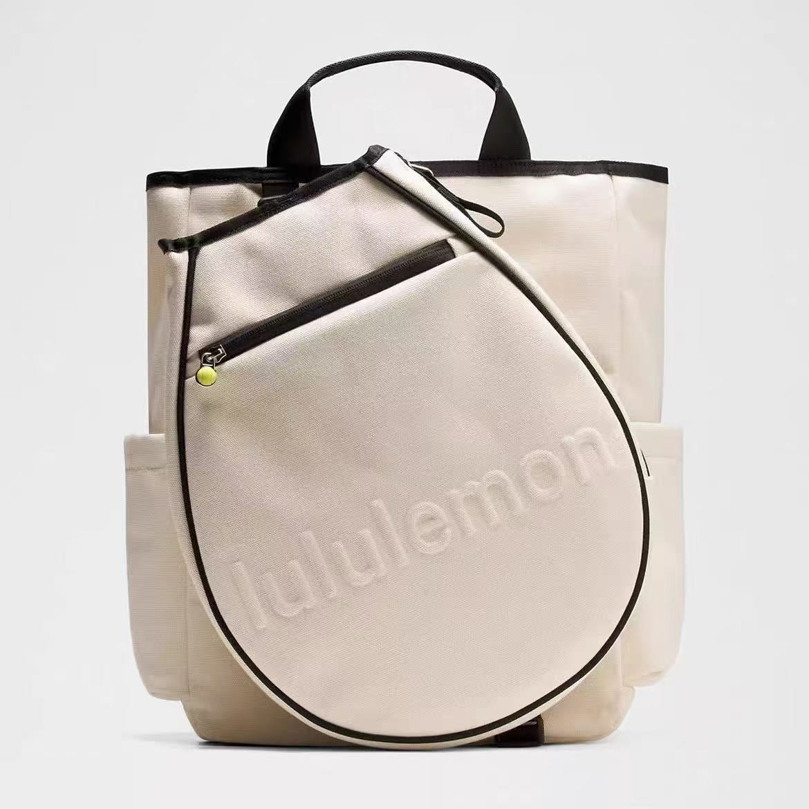 Women's & Men's Tennis Canvas Exercise Portable Lightweight Leisure Backpack