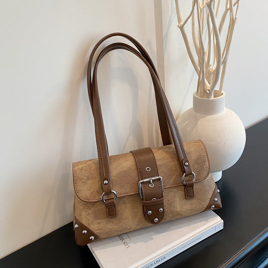 Western Style British Retro Female Senior Underarm Bag