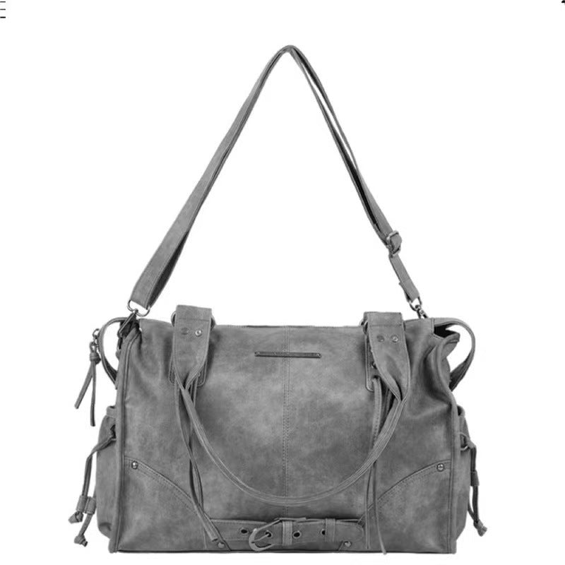 Versatile Stylish Retro Rivet Strap Motorcycle Tote Bag