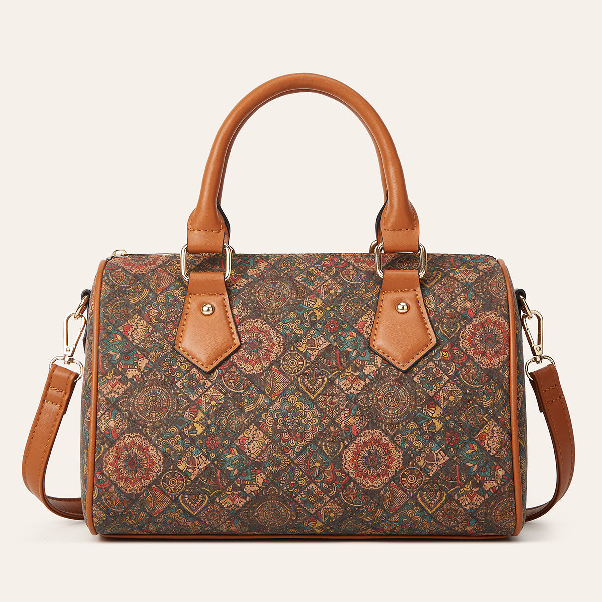 Slouchy Glamorous Pillow Round Printed Design Handbags