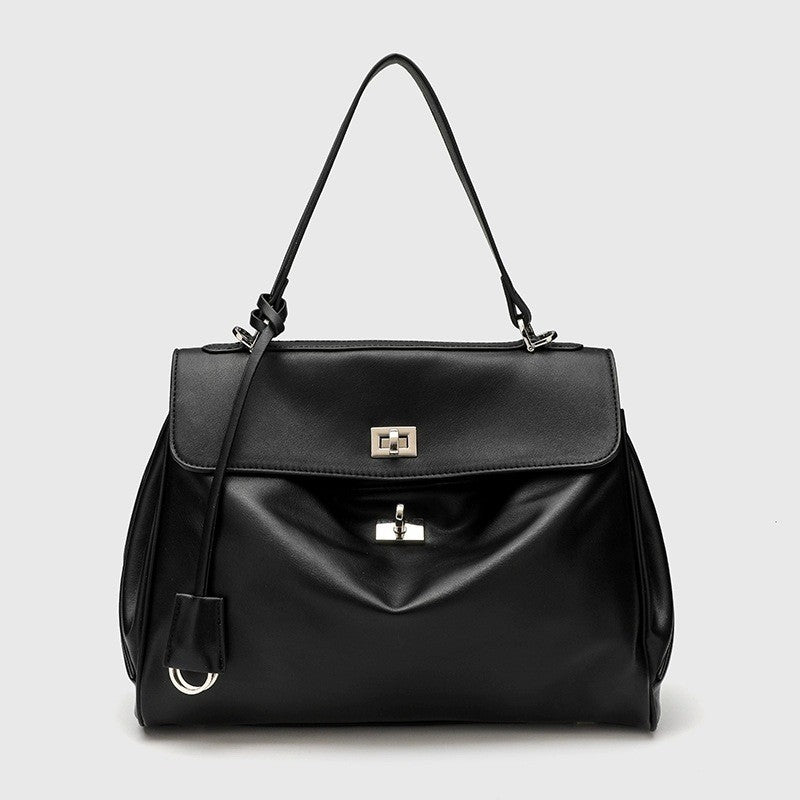 Women's Genuine Leather Deerskin Veet Large Capacity Underarm Matte Tote Bag