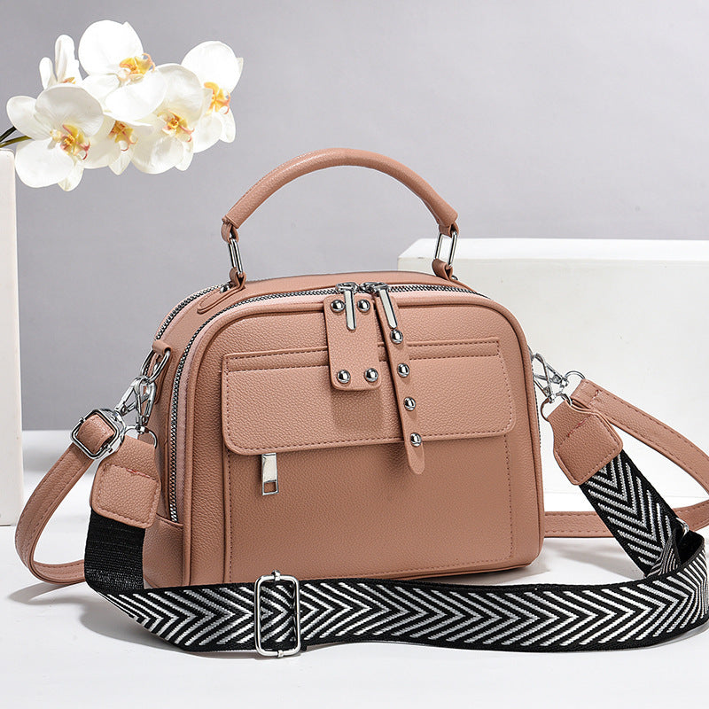 Women's High-grade Pouch Soft Leather Pillow Large Women's Shoulder Bag