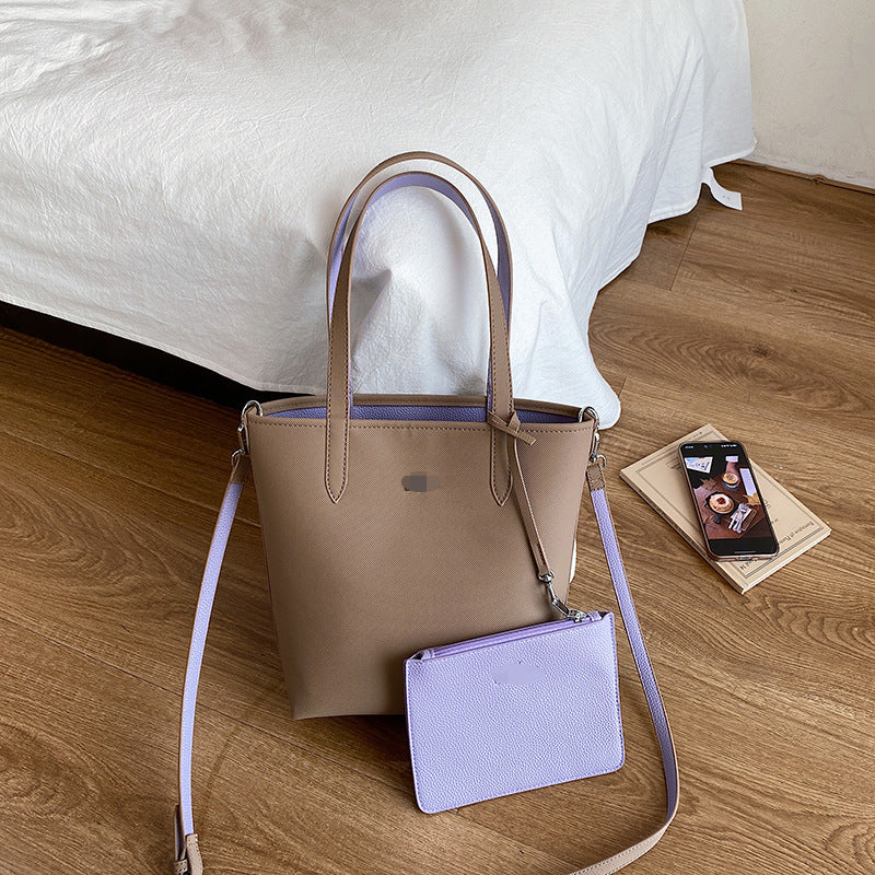 Women's Double-sided Portable Mother Thickened Shopping Commuting Trend Bags