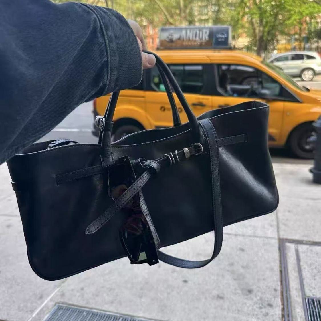 Style Niche Design Baguette Fashion Dark Large Bags