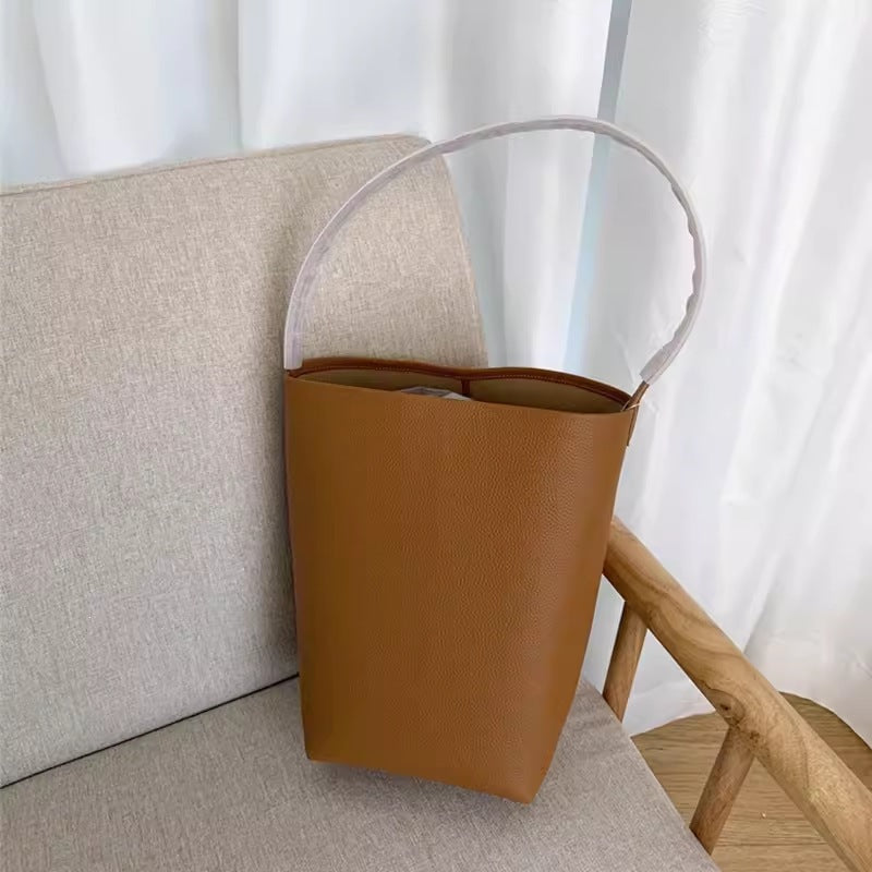 Style Simple Portable Underarm Leather Large Capacity High Sense Shoulder Bags