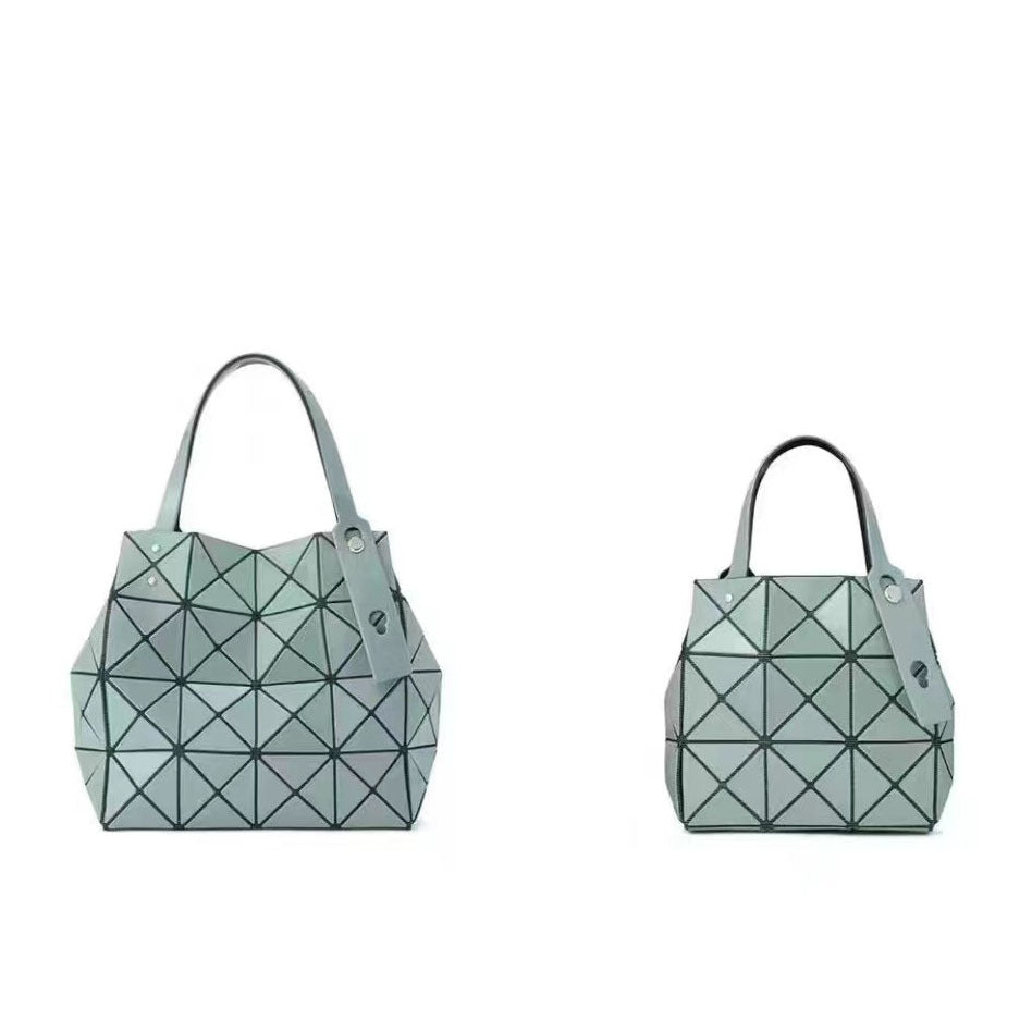 Women's March Hand Color Nail Diamond Box Geometric Rhombus Tote Bag