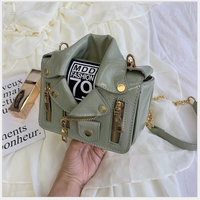 Women's Glossy Individual Clothes Fashion Rivet Creative Women's Shoulder Bag
