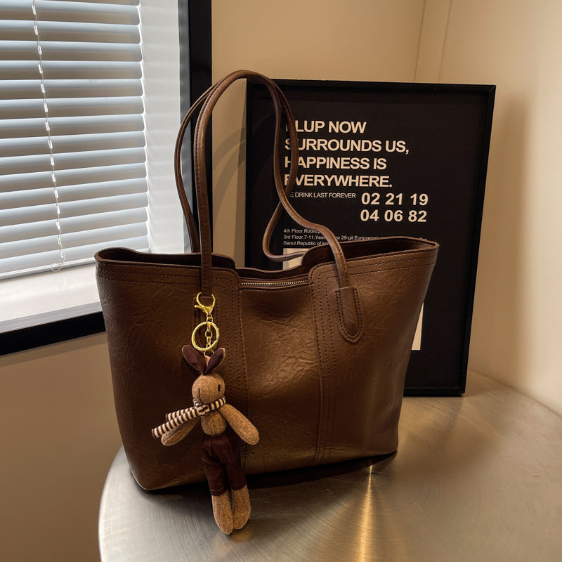 Women's Korean Stitching Portable Commuter Easy Matching Women's Messenger Bag