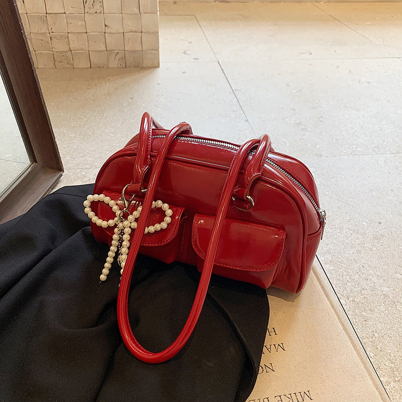 Women's Korean Style Trendy Bow Summer Simple Underarm Bag