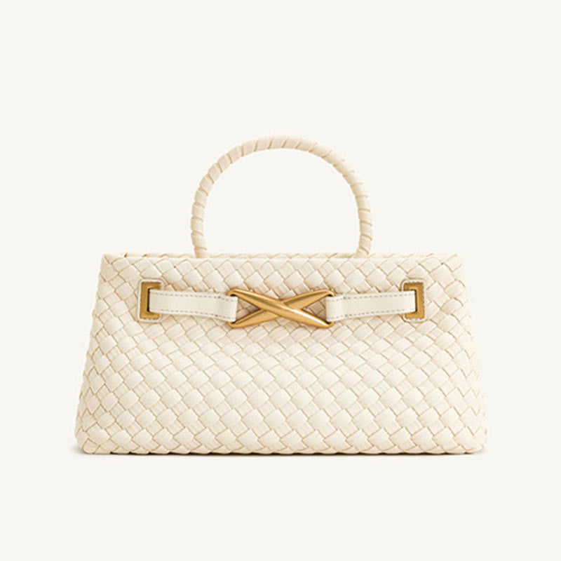 Women's Metal High-grade Woven Clutch Temperament Wild Women's Handbag