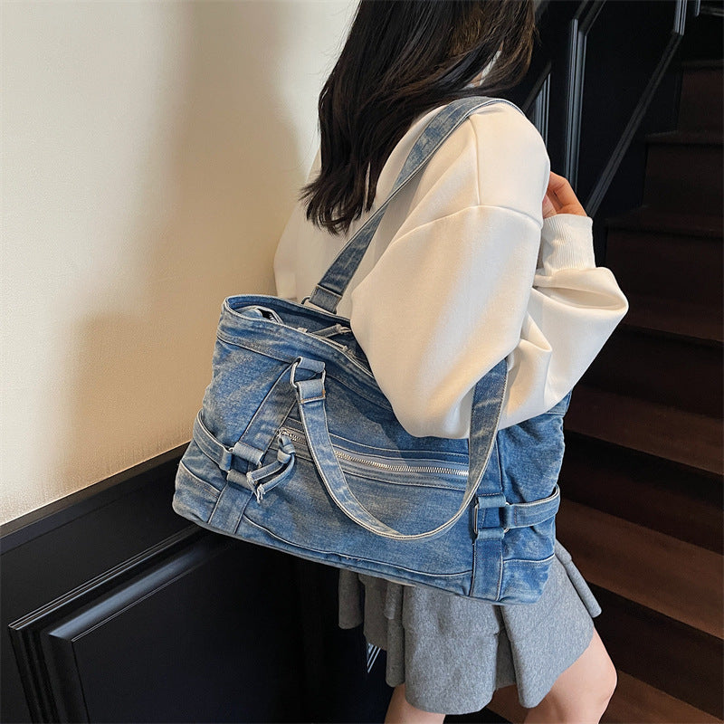 Women's Denim Summer Niche Korean Style Portable Women's Shoulder Bag