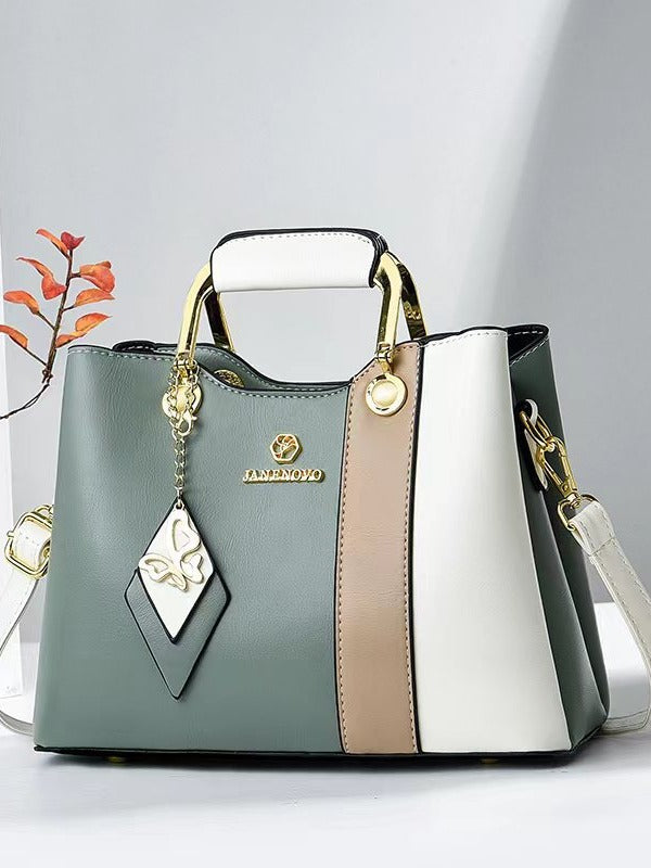 Women's Fashion Color Contrast Elegant Mother Handbags
