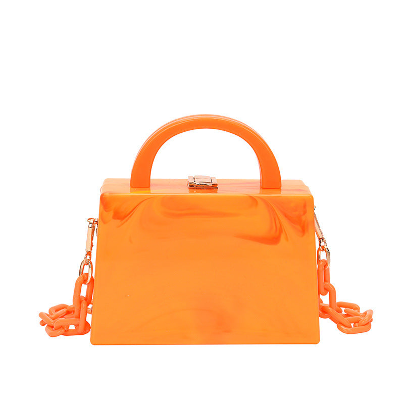 Women's Autumn Acrylic Chain Plastic Western Style Women's Handbag