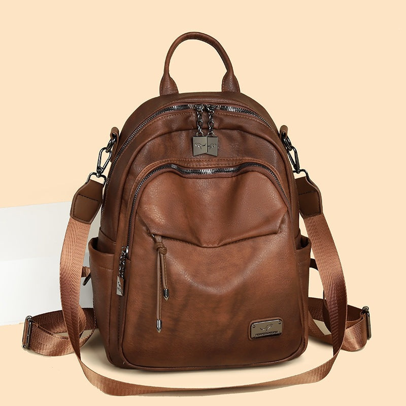 Women's French Fashion Large Capacity Waterproof Multifunctional Women's Backpack