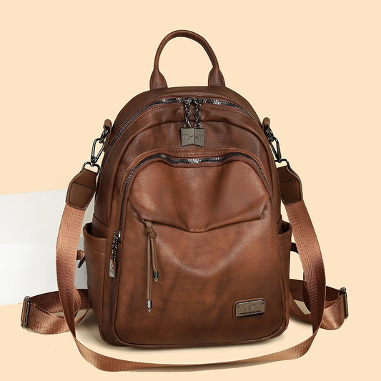 Women's French Fashion Large Capacity Waterproof Multifunctional Women's Backpack