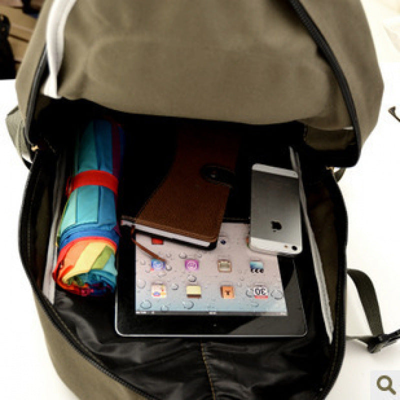 Men's Site Tools Canvas Labor Protection Repair Woodworking Leisure Backpack