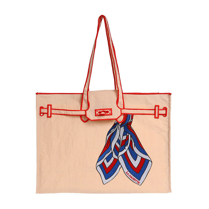 Women's Shopping Canvas Portable Embroidered For Tote Bag