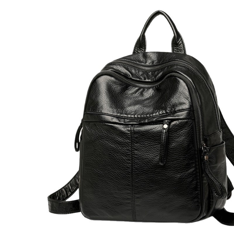 Women's Washed Leather Leisure Mini Fashion Large Bags