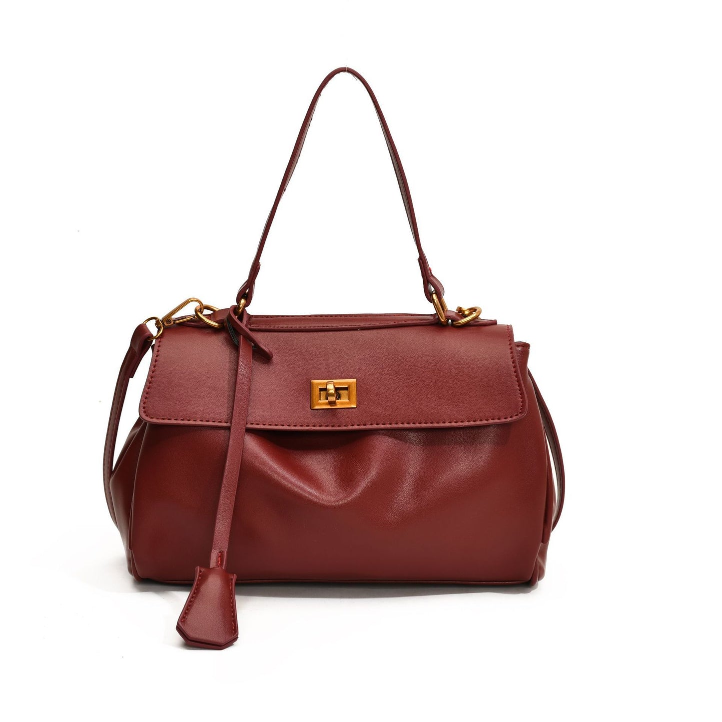 Women's High Sense Commuter Fashion Color Contrast Large Tote Bag