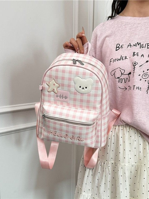 Female Stylish Good Texture Cute Polka Leisure Backpack