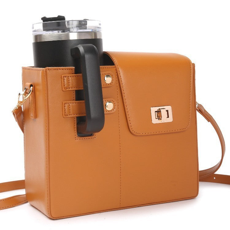Portable Beverage Bottle Kettle Trendy Design Women's Messenger Bag