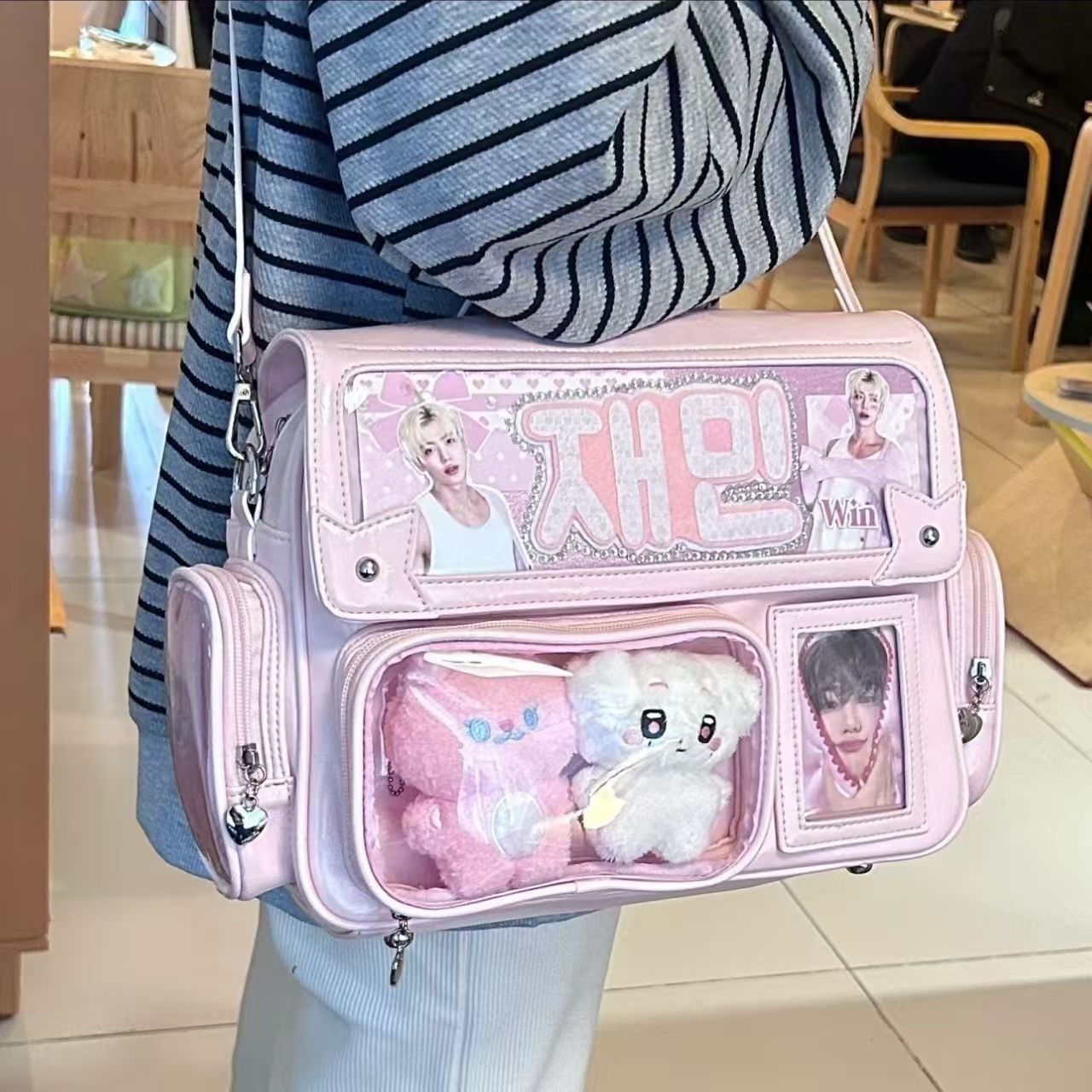Hidden Light Cartoon Amusement Park College Large Women's Backpack