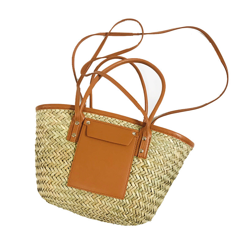Summer Simple Large Capacity Beach Portable Women's Shoulder Bag