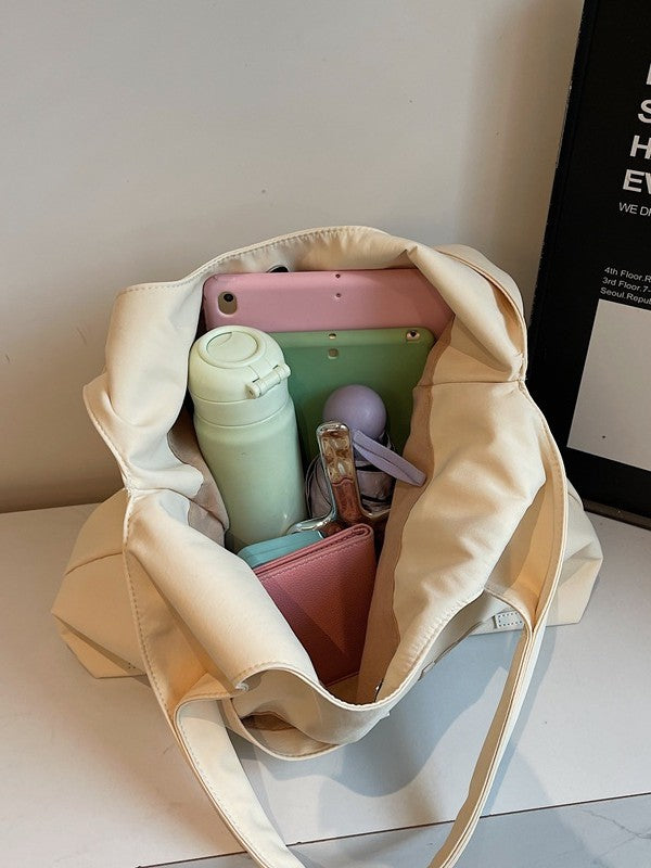 Winter Large Capacity Totes Class Commuting Fashion Textured Women's Shoulder Bag