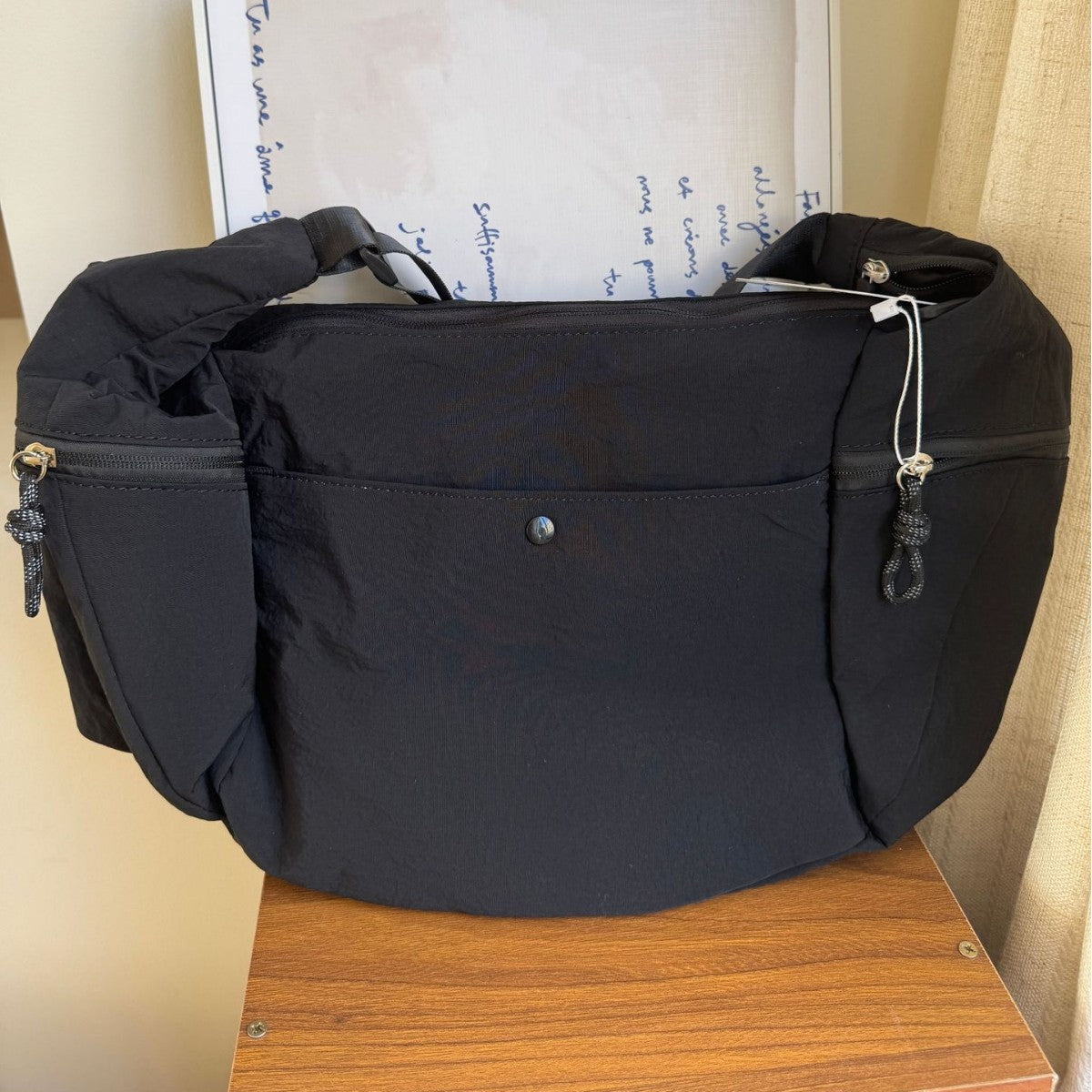 Women's & Men's Large Croissant Dumpling Capacity Versatile Lightweight Tote Bag