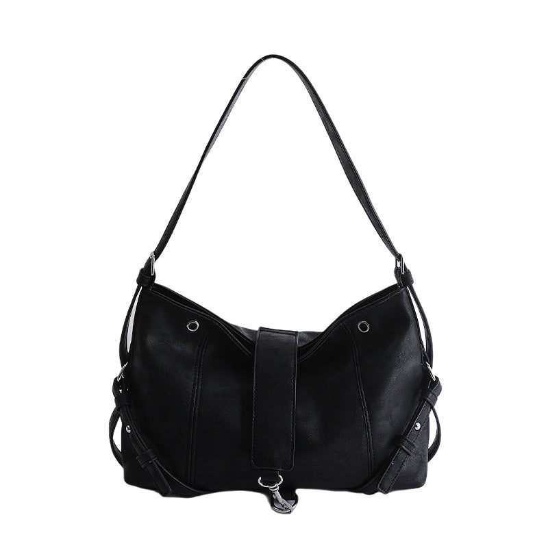 Women's Niche Large Capacity Commuter Locomotive Style Women's Shoulder Bag