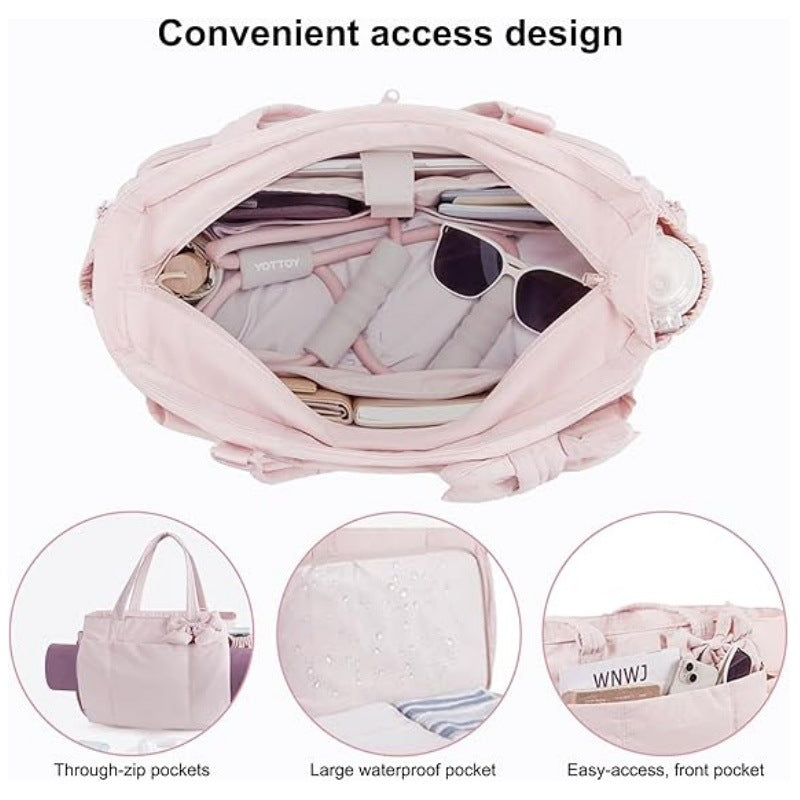 Down Cotton Clothing Hiking Cycling Multifunctional Tote Bag