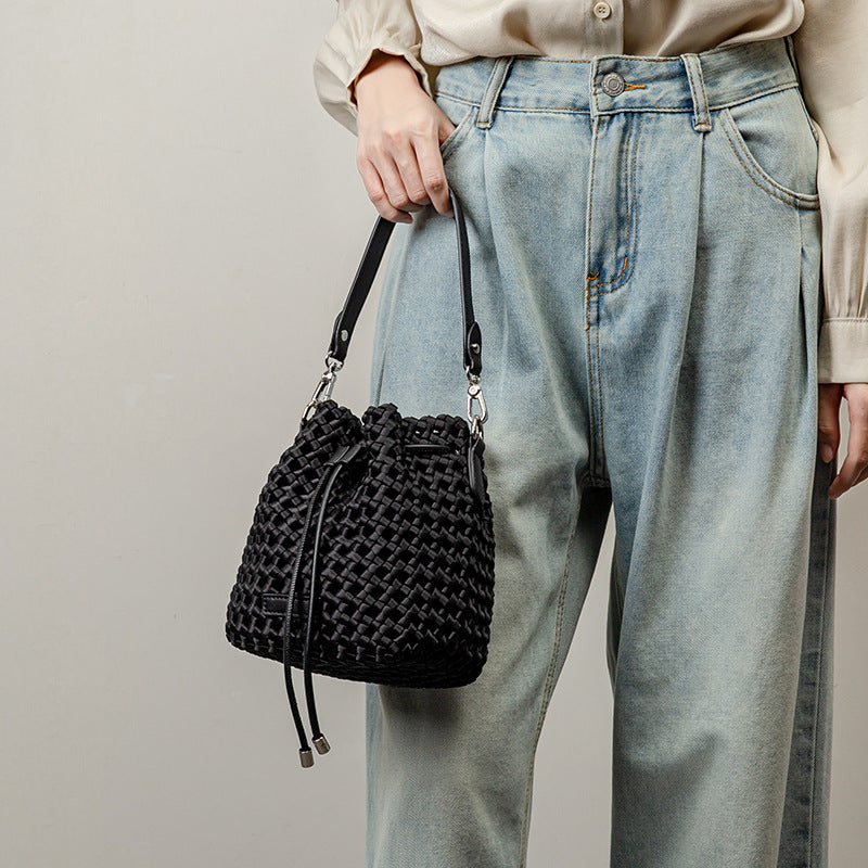 Classic Style Windmill Knot Hand-woven Mini Women's Messenger Bag