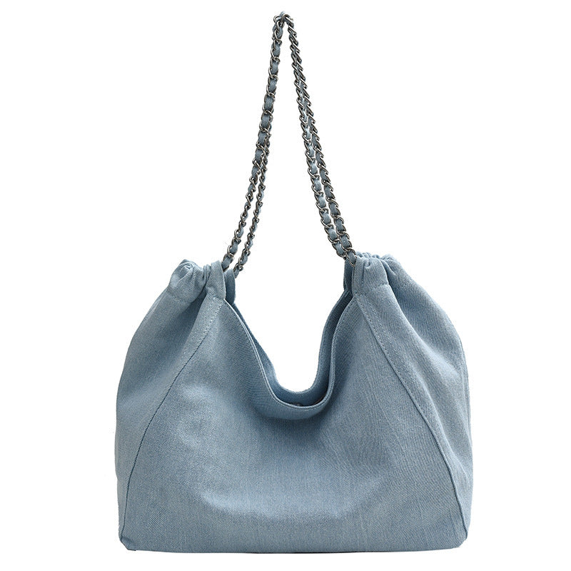 Women's Denim Lightweight Summer College For Class Women's Shoulder Bag