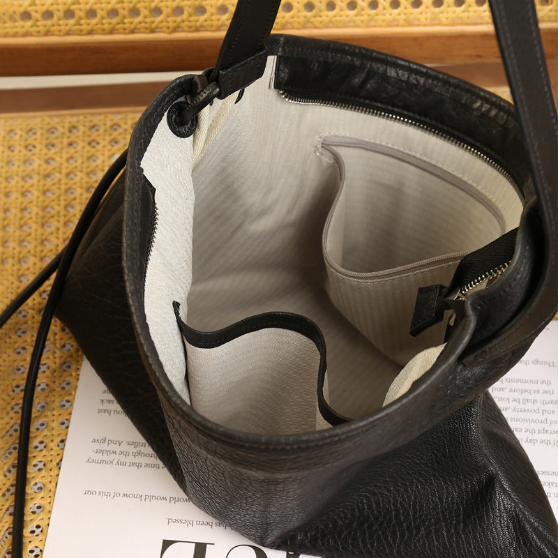 Commuter Idle Style Asymmetric Design Bubble Pattern Soft Underarm Bag