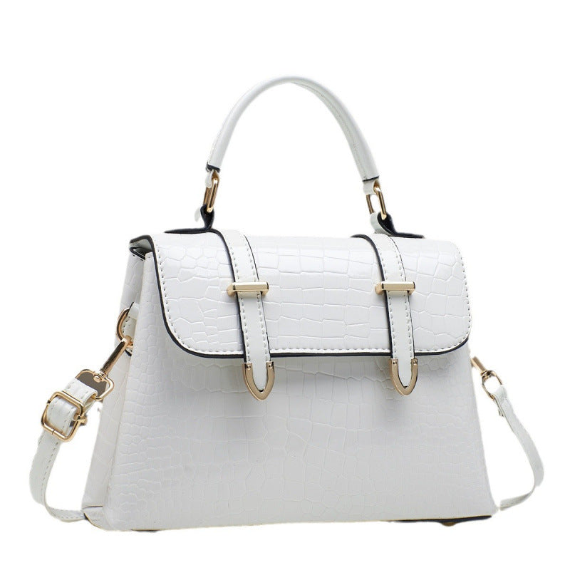 Popular Women's Crocodile Pattern Bright Leather Women's Handbag